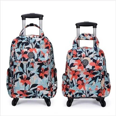 पॉलिएस्टर ट्रॉली बैकपैक पहिए